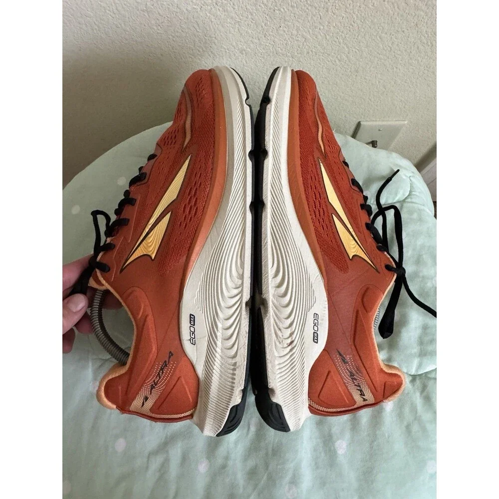 Altra EGO MAX AL0A5471800 Men’s Lace-Up Running Sneakers Orange/White/Black